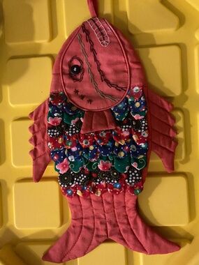 Sewing craft-handmade kitchen mitt, or deco